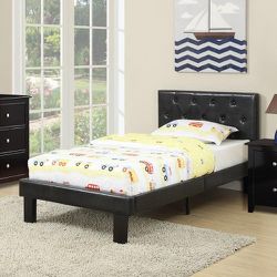 Black Twin Bed (Mattress is not Included)