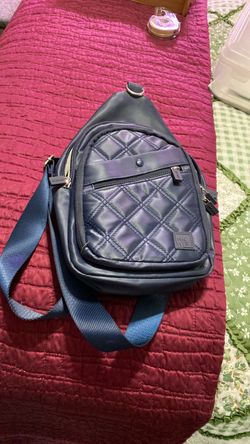 Navy quilted cross body HK WP