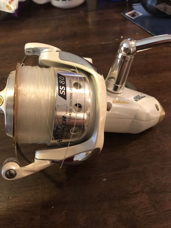 **New, Cabela's Salt Striker SS 80 spinning reel