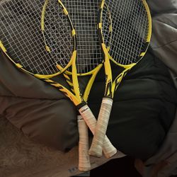 3 2023 Babolat pure Aero Tennis Racquets 100$ Each