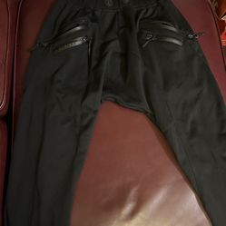 Mens Black Joggers Size Medium