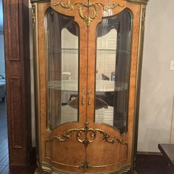 Louis XV Revival vitrine display cabinet