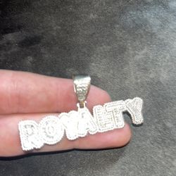 iced roalty pendant 