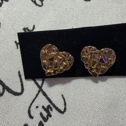 Heart earrings and pendant