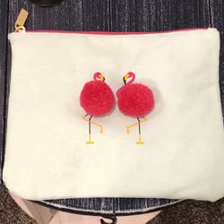 Retro Flamingo Make Up Bag