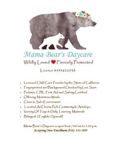 Daycare in Antelope area