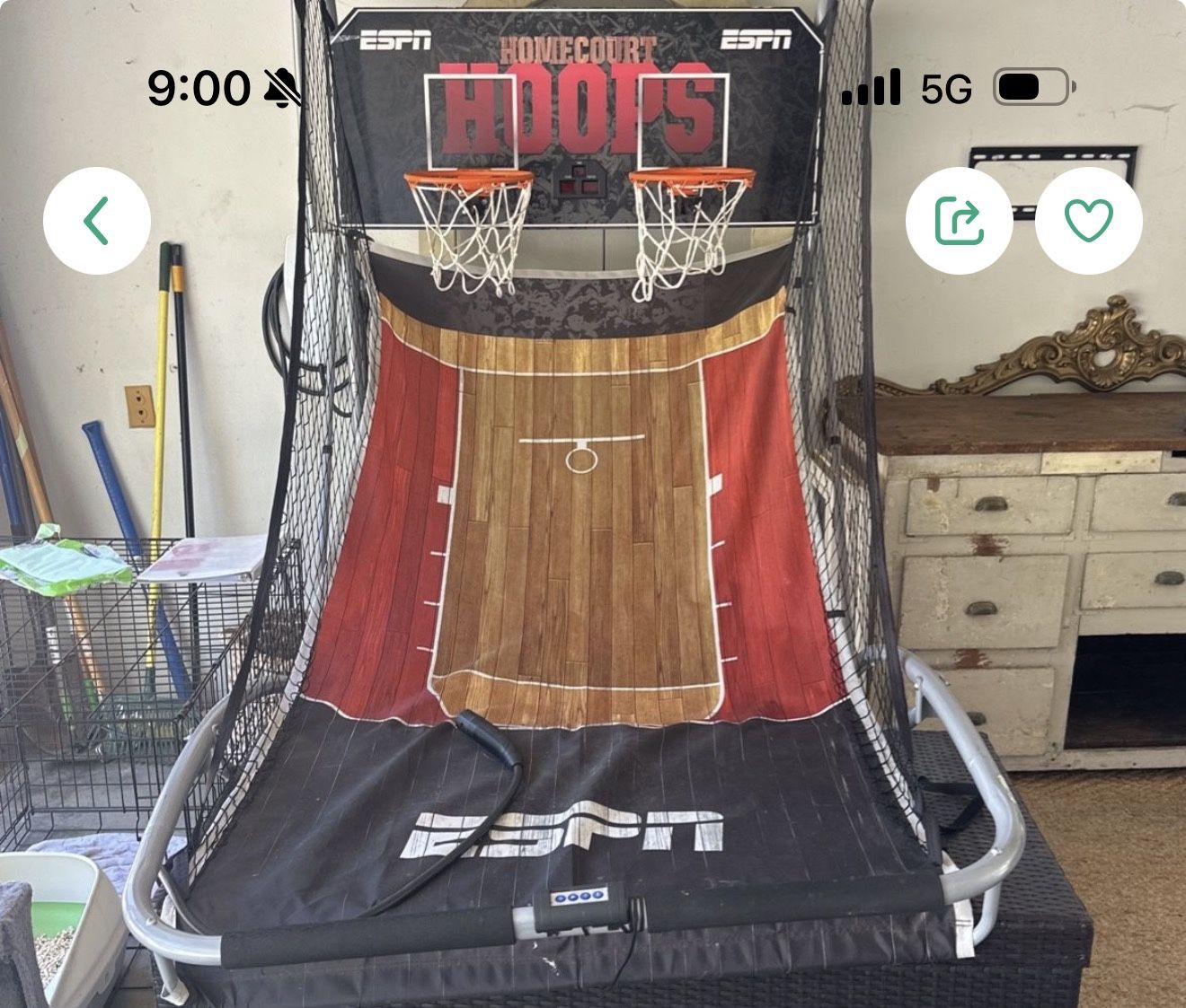 ESPN Electric Basketball Hoop $50