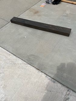 Gently used wood mantle
