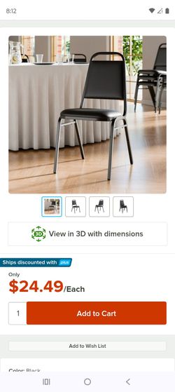 HERCULES Series Trapezoidal Back Stacking Banquet Chair with 1.5" Thick Seat