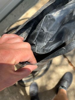 Black plastic roll