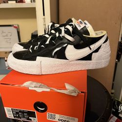 Nike Sacai Blazer Black Size 10