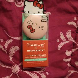 The Creme Shop Hello Kitty Macaron Lip Balm Watermelon 