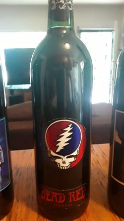 Glass collector bottles, Grateful Dead, Jimi Hendrix,