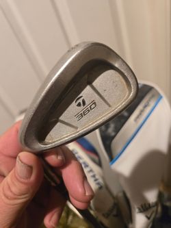 Left handed set of mixed clubs
