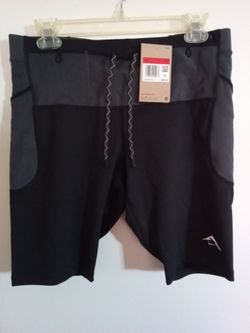 Nike Trail Dri-Fit ADV lava loops half tights running black size large.
