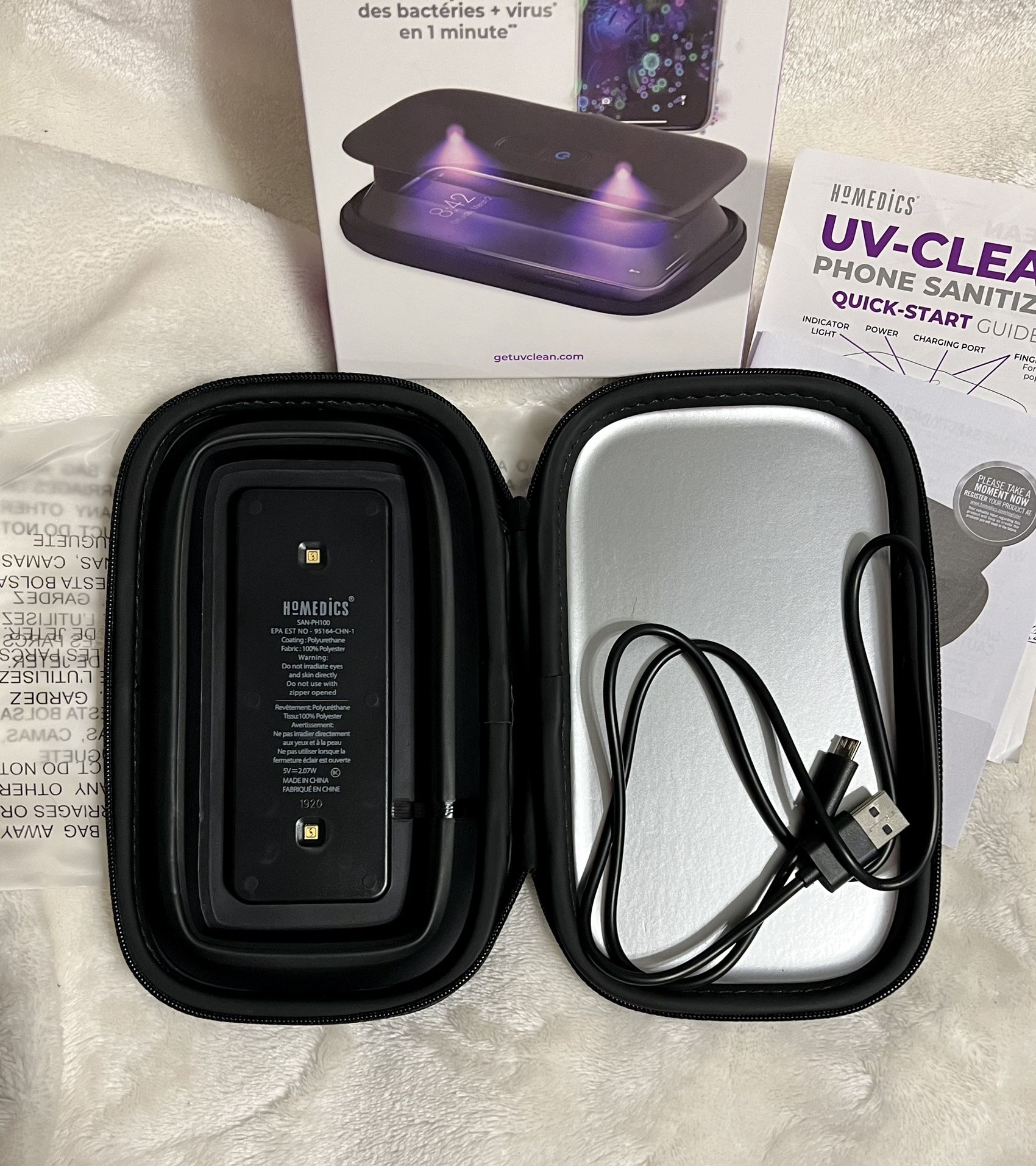 NEW Homedics UV-Clean Cell Phone Sanitizer