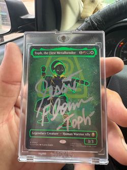 Magic The Gathering Neon Ink Toph signed