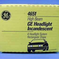 GE Incandescent Headlight 1651