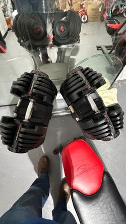 Bowflex 1090 weights w/stand/M5 Trainer/Bench all three included