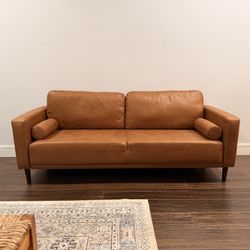 Brown Leather Couch