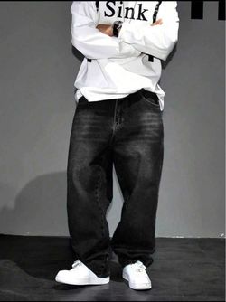 Loose fit jeans for men size M/L