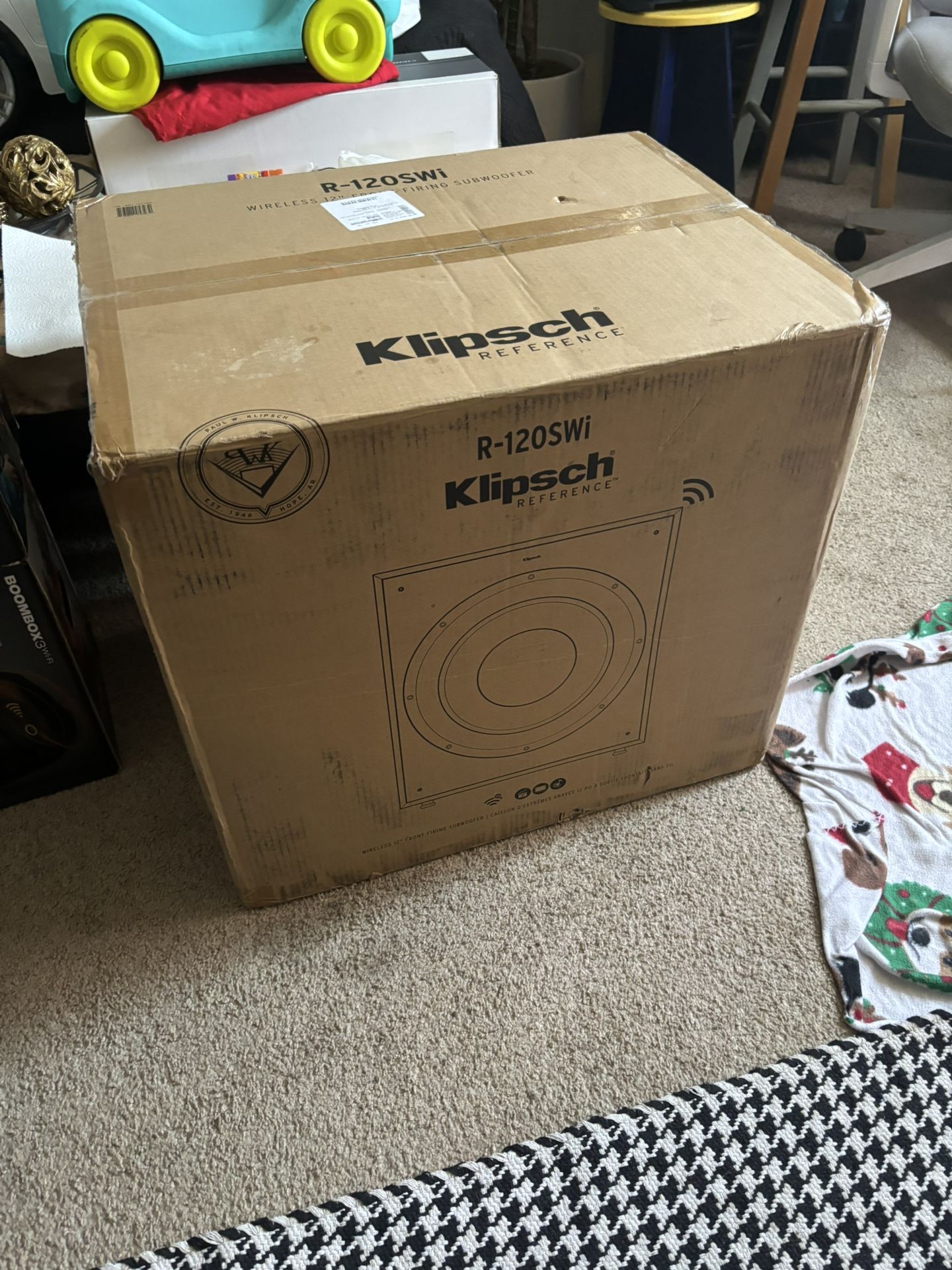 Klipsch R-120SWi 12” Wireless Subwoofer – 400W Power, Deep Bass, Premium Audio Sound Subwoofer