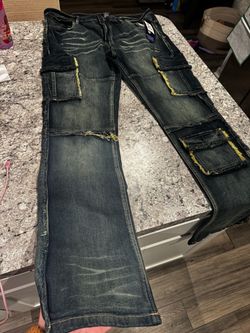 Stacked Mens Jeans Size 38