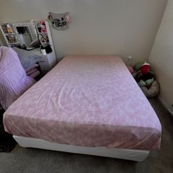 Full Size Bed Frame and Mattress 