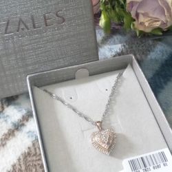 Diamond & Rose Gold Necklace 