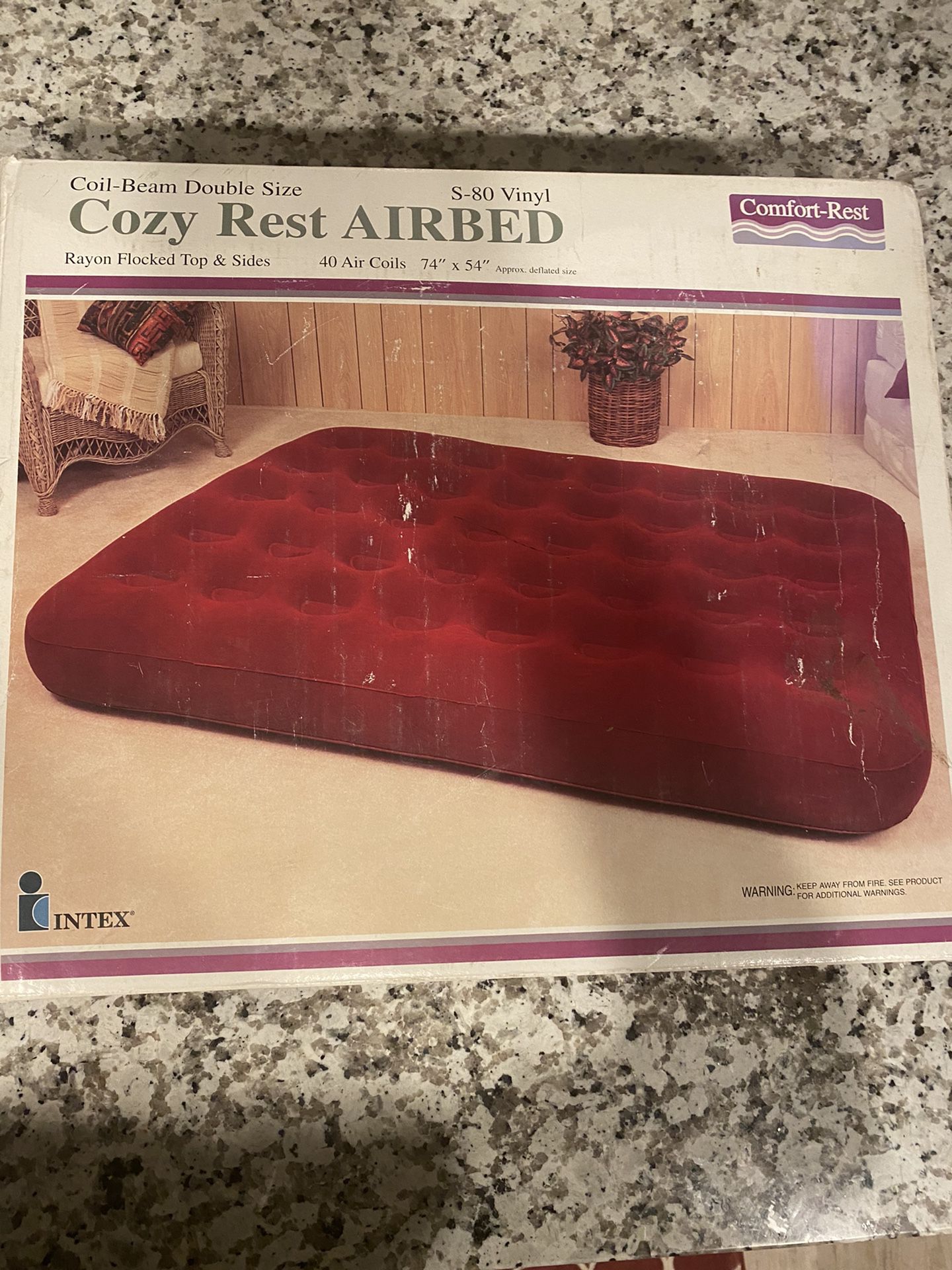 Comfort-Rest Coil-Beam Double Size Cozy Rest Airbed