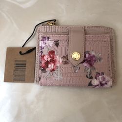 Steve Madden Embossed & Print Card Case Wallet