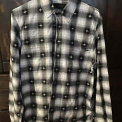 amiri flannel long sleeve shirt