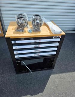 4-Drawer Chest Rolling Tool Cart Locking Swivel