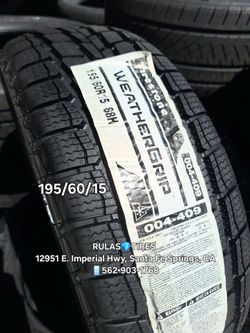 195/60/15 FIRESTONE WEATHERGRIP Llantas nuevas en especial 🔥