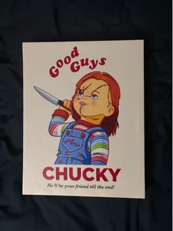 Chucky Canvas Sign