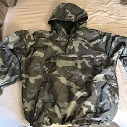 Camouflage Windbreaker Hoodie XL