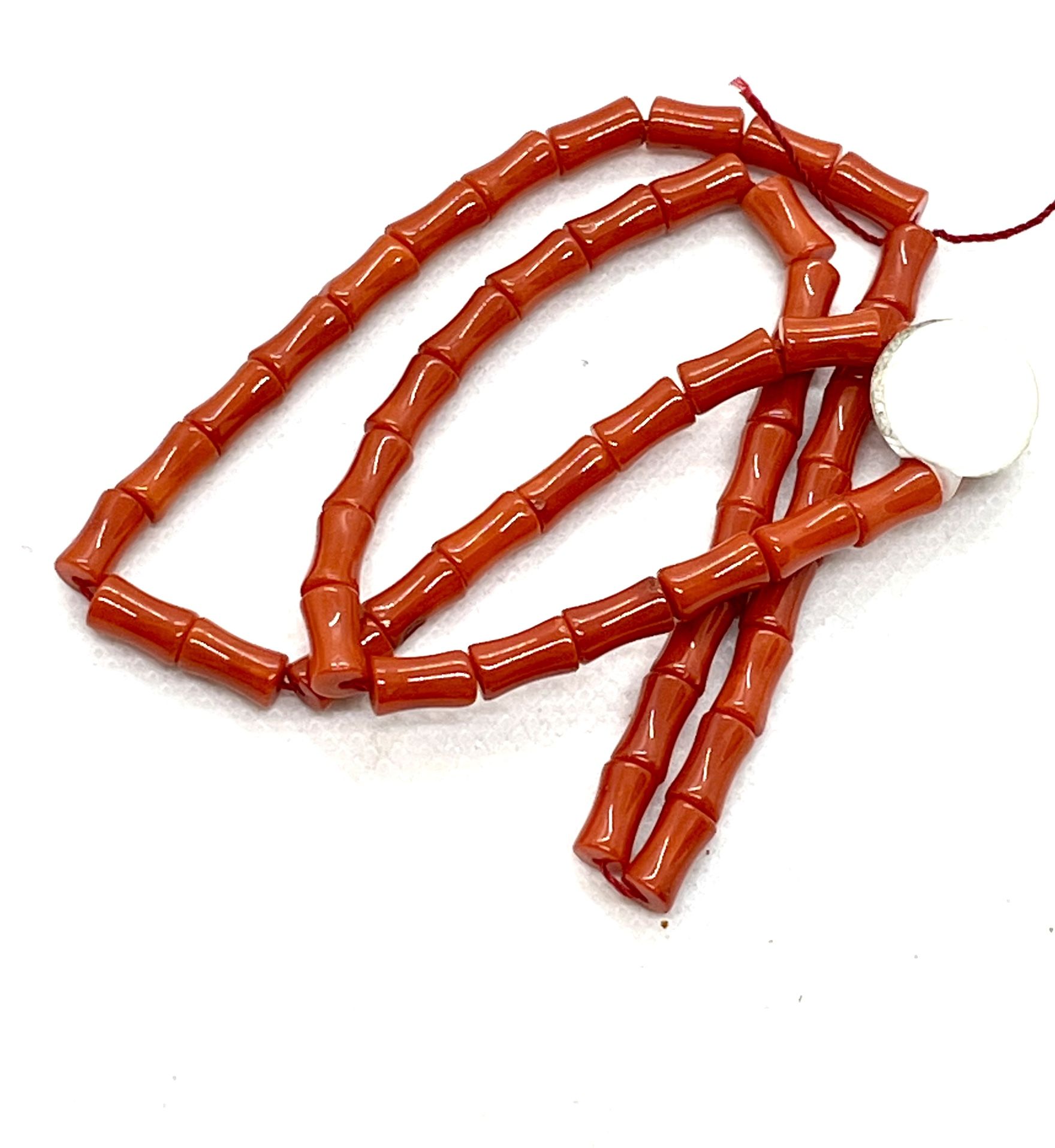 Strand Of Red Coral Beads