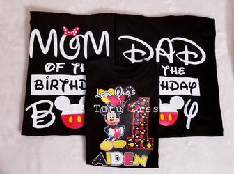 Mickey Birthday Boy Family Shirt