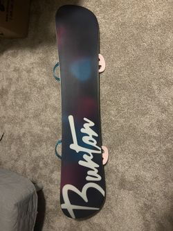 Snowboard Burton Genie 142 Flat Top With Boots Helmet Bag And Snowboard Burton Genie 142 Flat Top With Boots Helmet Bag And