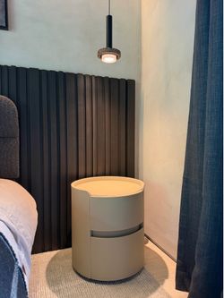 Leather nightstands set of 2
