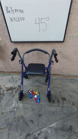 Rolling Walker Rollator 16.5" Wide