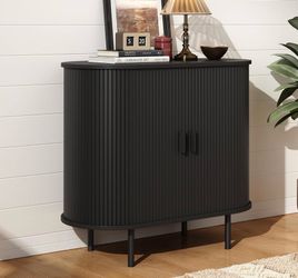Tambour Door Buffet Cabinet - OB02