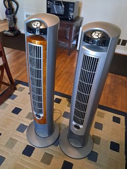 Lasko Oscillating Tower Fans with Remote (x2)