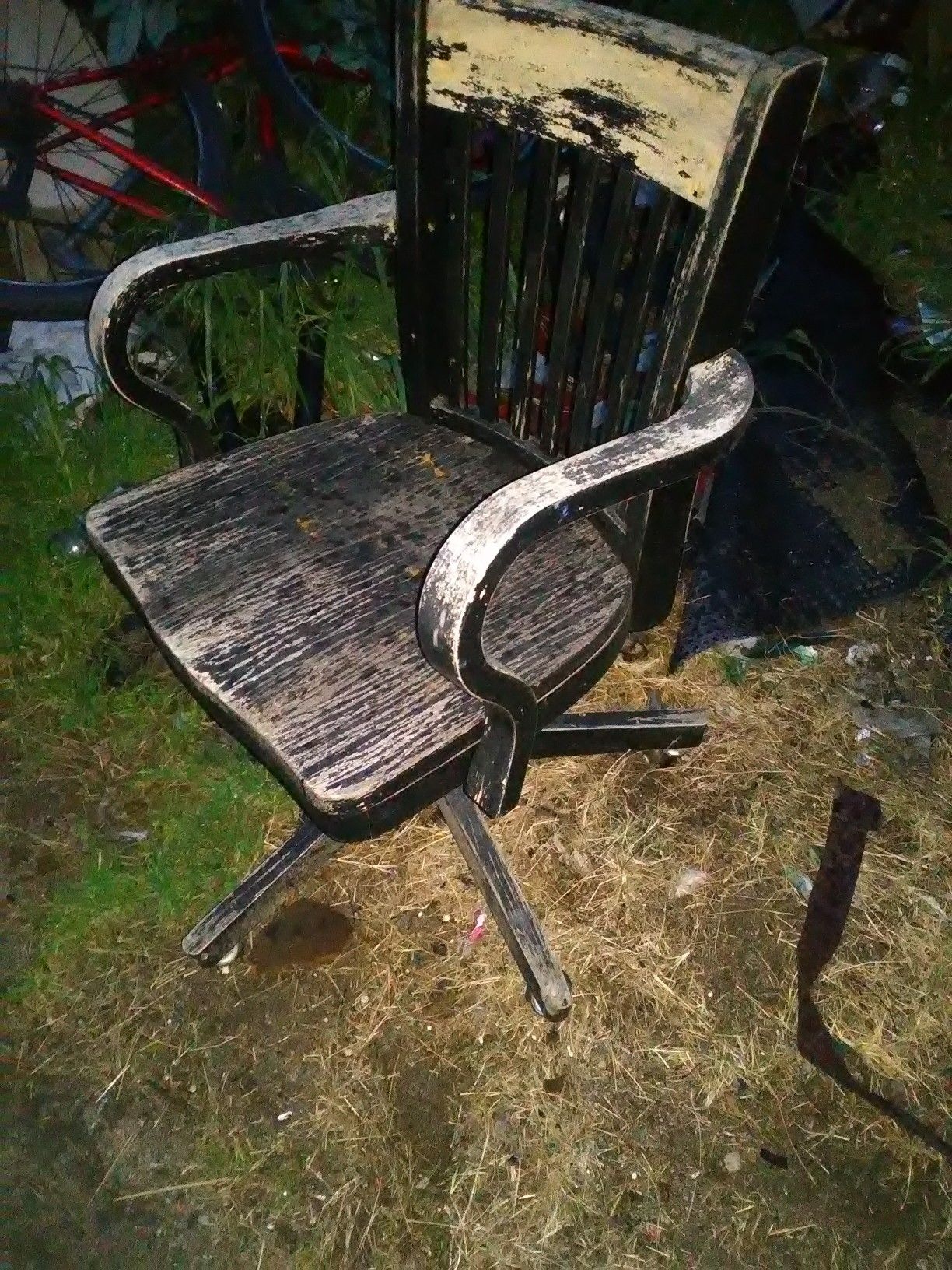 Antique wood chair