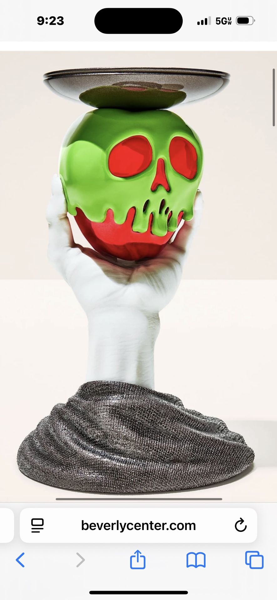 Halloween Bath & Body Works Disney              3 Wick Candle Holder Evil Queen Poison Apple