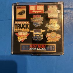 Rare perfect condition Hot Rod 50th Anniversary Pin 10 pieces Set limited