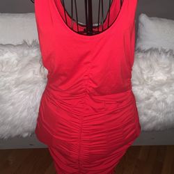 Red FashionNova Dress