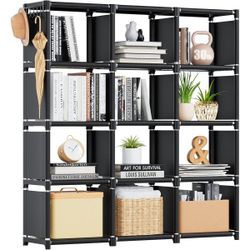  Book Shelf , 12 Cube Storage Organizer 