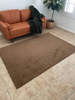 Brown rug
