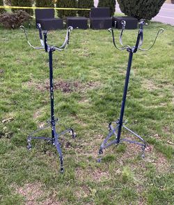 Wrought Iron Standing Plant Holders